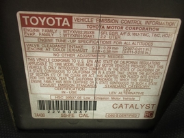 1998 TOYOTA CAMRY LE METALLIC GRAY 2.2L AT 4DR Z15968